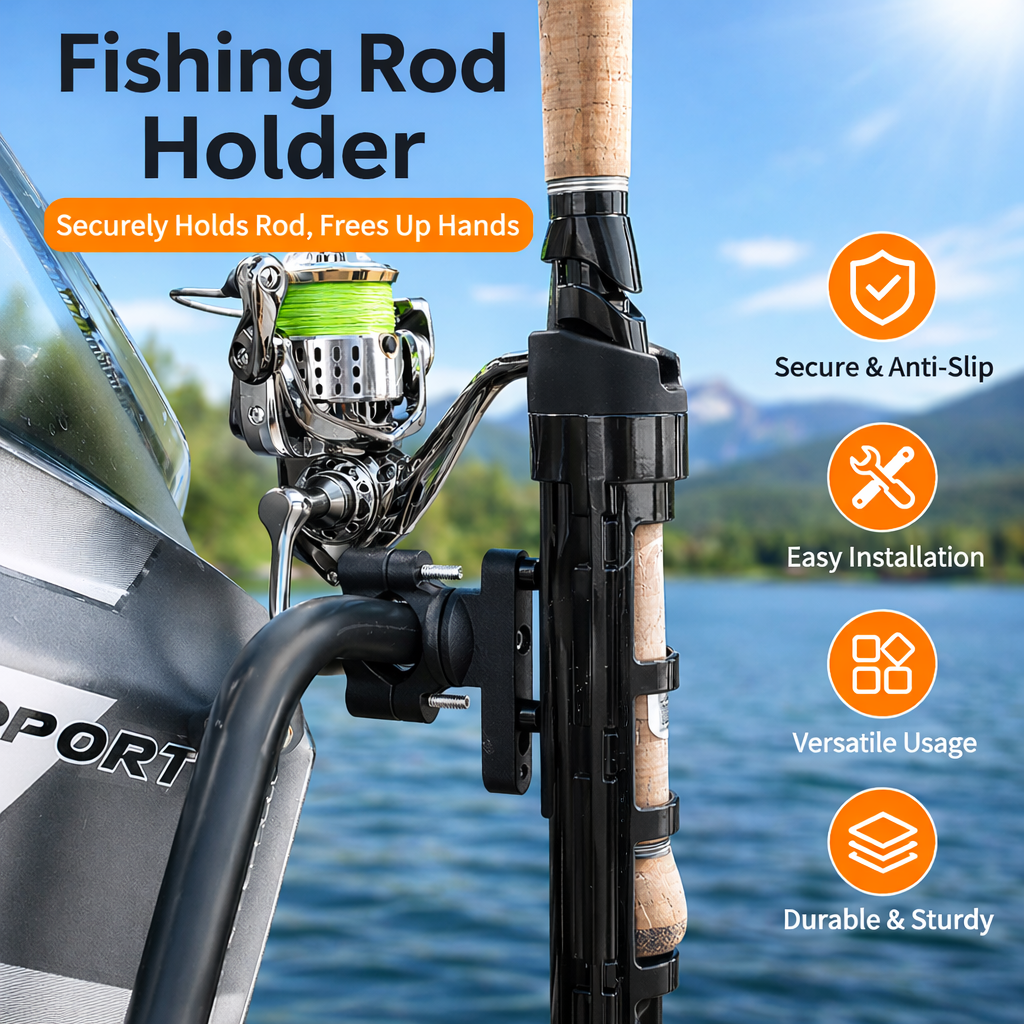 Fishing Equipment Holder - Adjustable Fishing Rod Holder for Fishing
