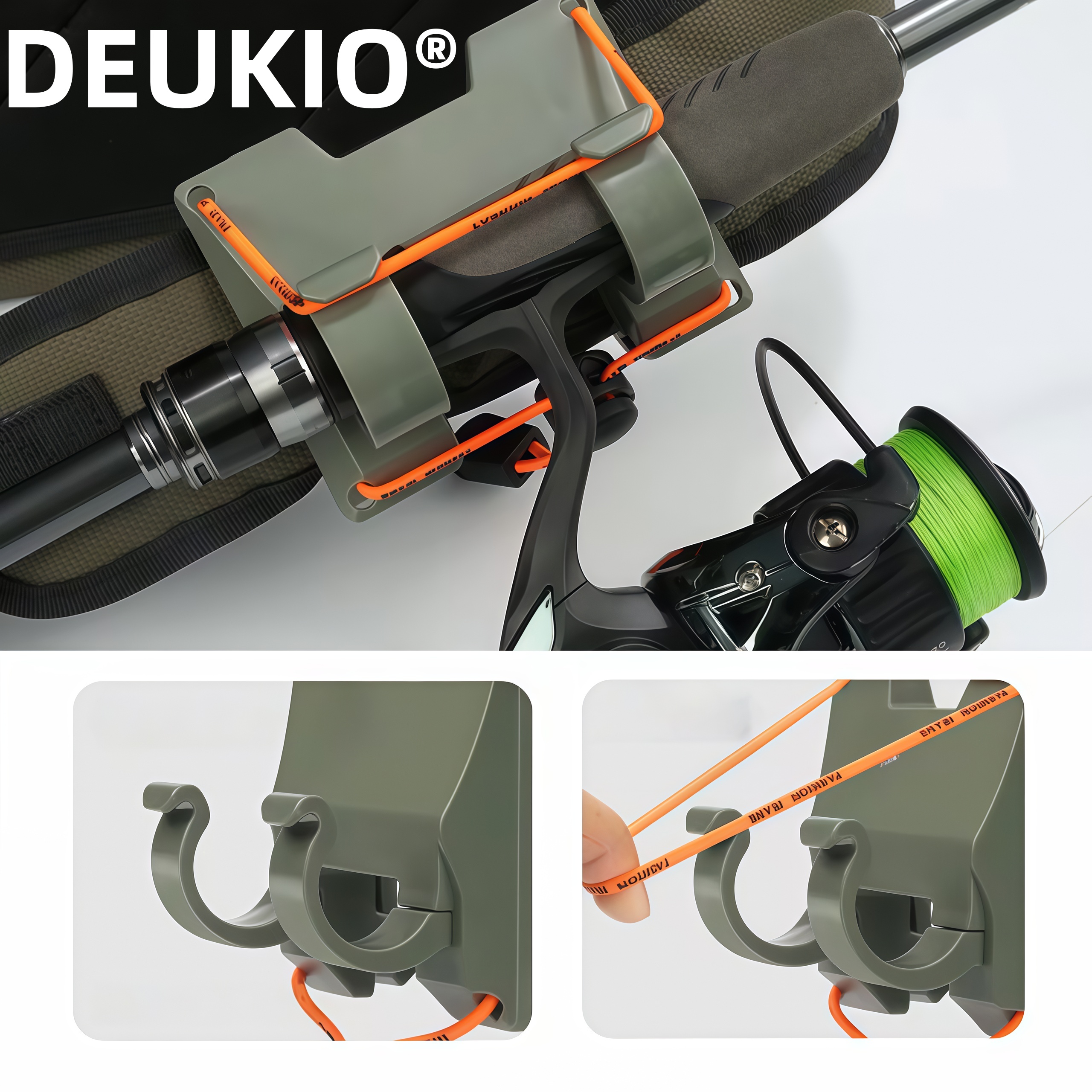Fishing Equipment Holder - DEUKIO Outdoor Belt Clip Rod Holder
