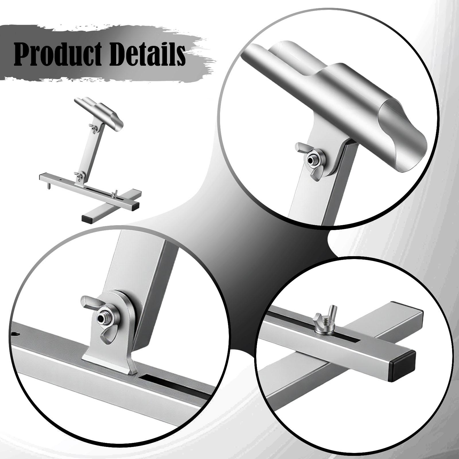 Fishing Equipment Holder - Stainless Steel Adjustable Ice Fishing Rod