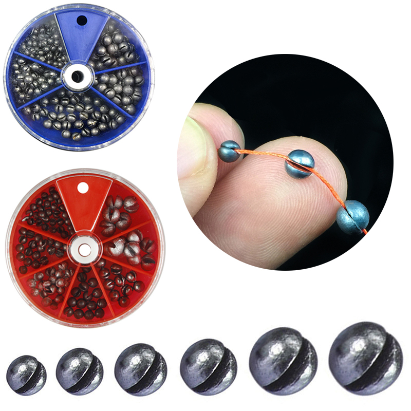 Fishing Equipment English - 50/106/205Pcs/Set Open Bite Lead Sinker Set