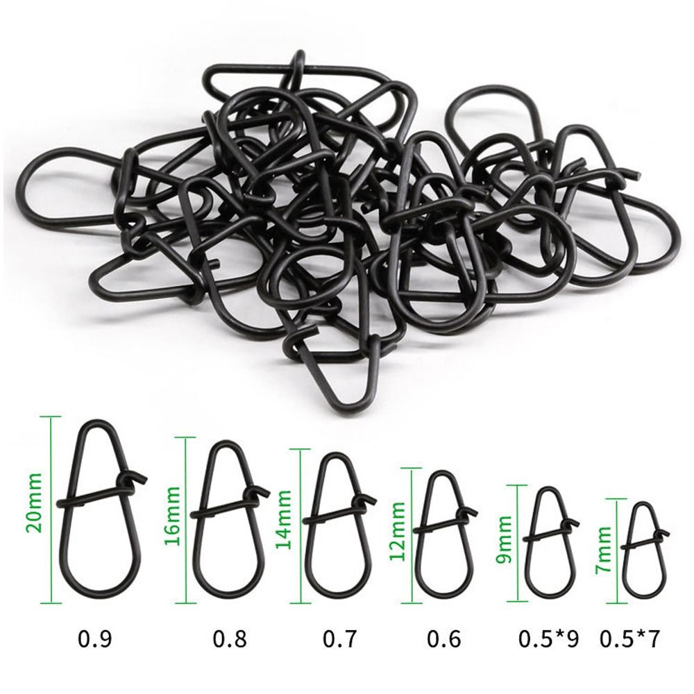 100Pcs/lot Matte black Snap Fi - Tackle Box recensie en prijs