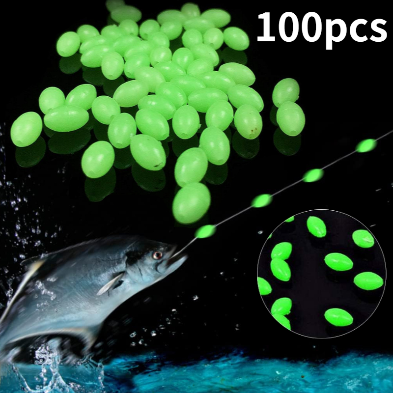 100pcs/lot Oval Night Luminous - Fishing Equipment Tools recensie en prijs
