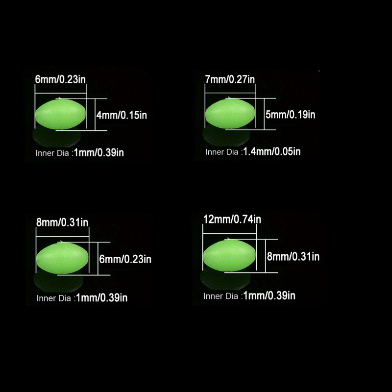 100pcs/lot Oval Night Luminous - Fishing Equipment Tools recensie en prijs