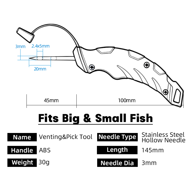 LETOYO 5.7in Stainless Steel H - Fishing Equipment Tools recensie en prijs