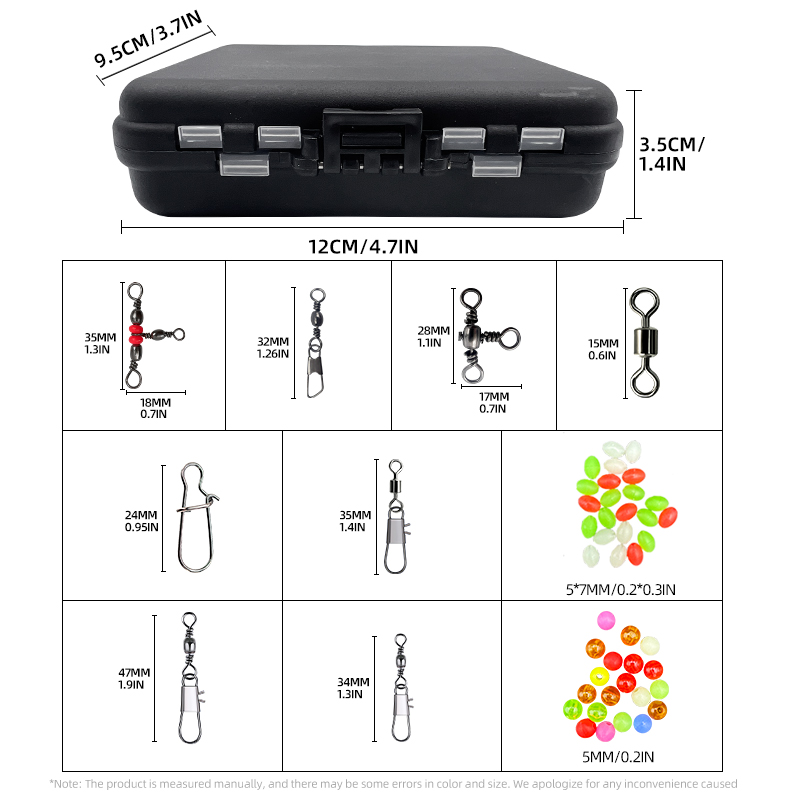 ShareShark 140Pcs fishing acce - Fishing Equipment English recensie en prijs