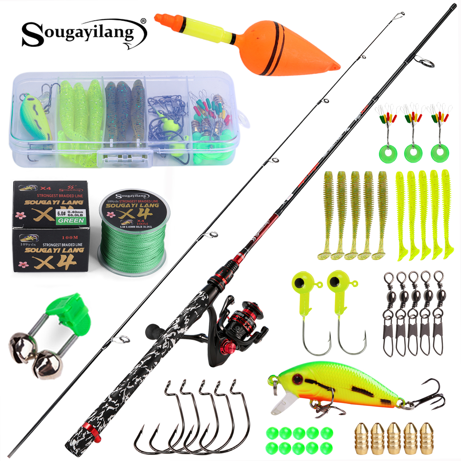 Sougayilang Spinning Fishing R - Fishing Equipment For Kids recensie en prijs