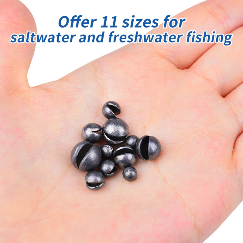 100pcsRound Open Quick Lead Si - Fishing Equipment English recensie en prijs