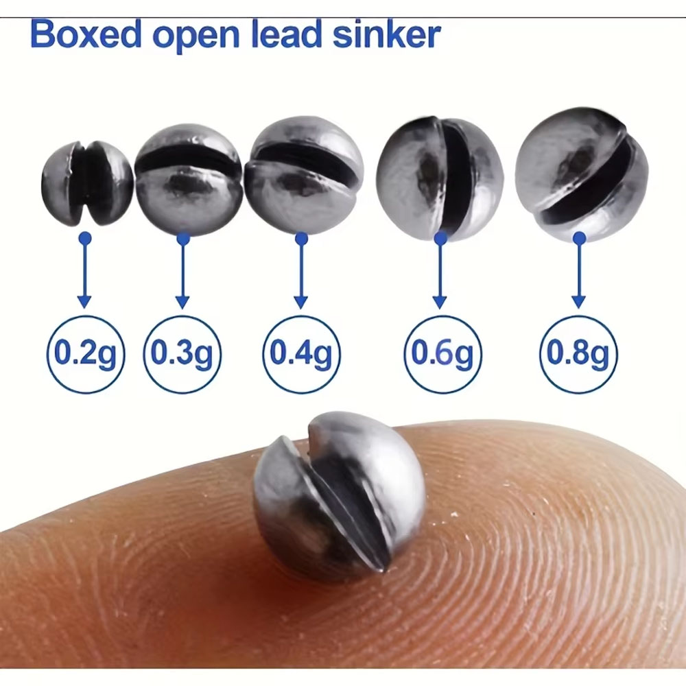 205pcs Weight Sinkers, 5 Sizes - Fishing Equipment English recensie en prijs