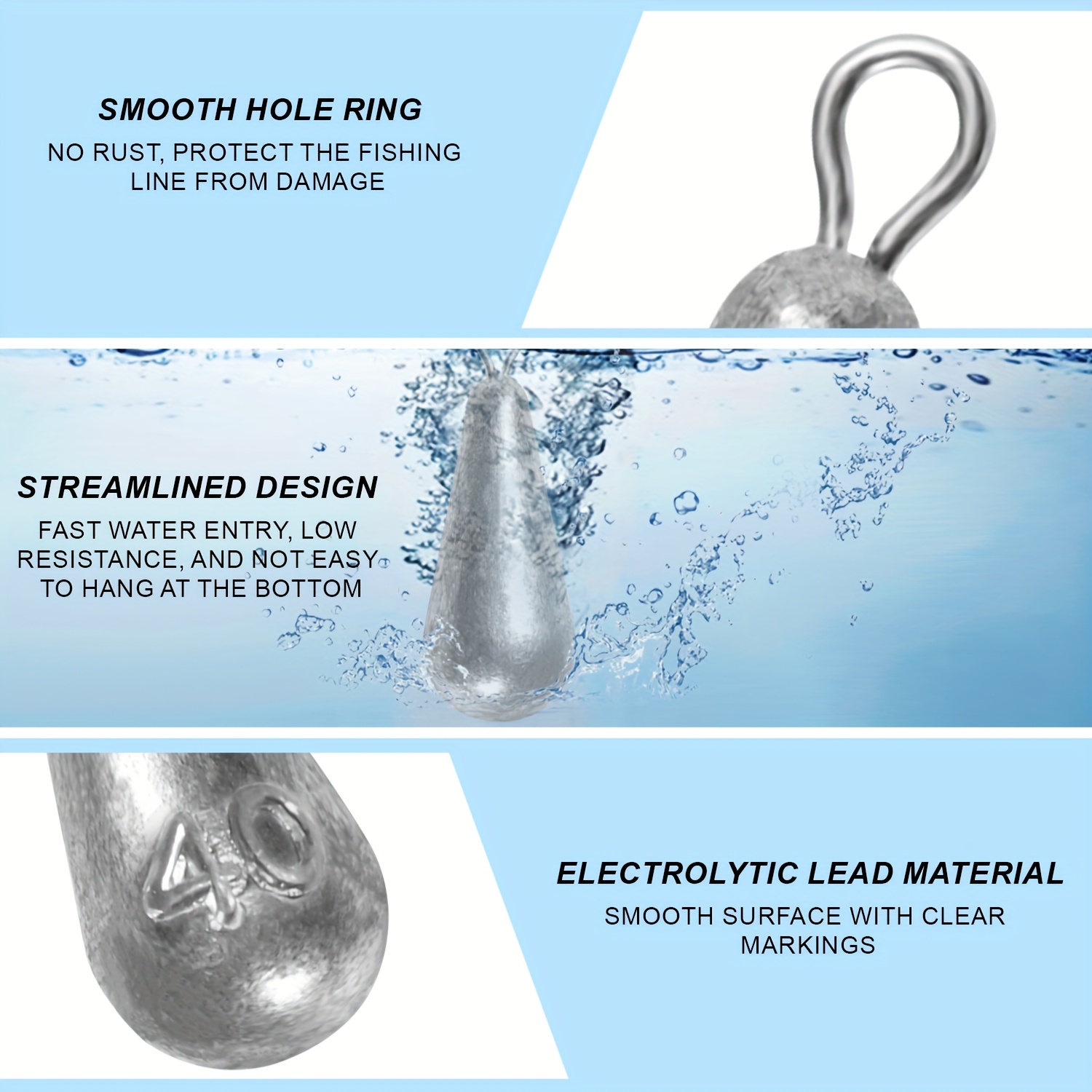 Fishing Weights Sinkers, 10 Si - Fishing Equipment English recensie en prijs
