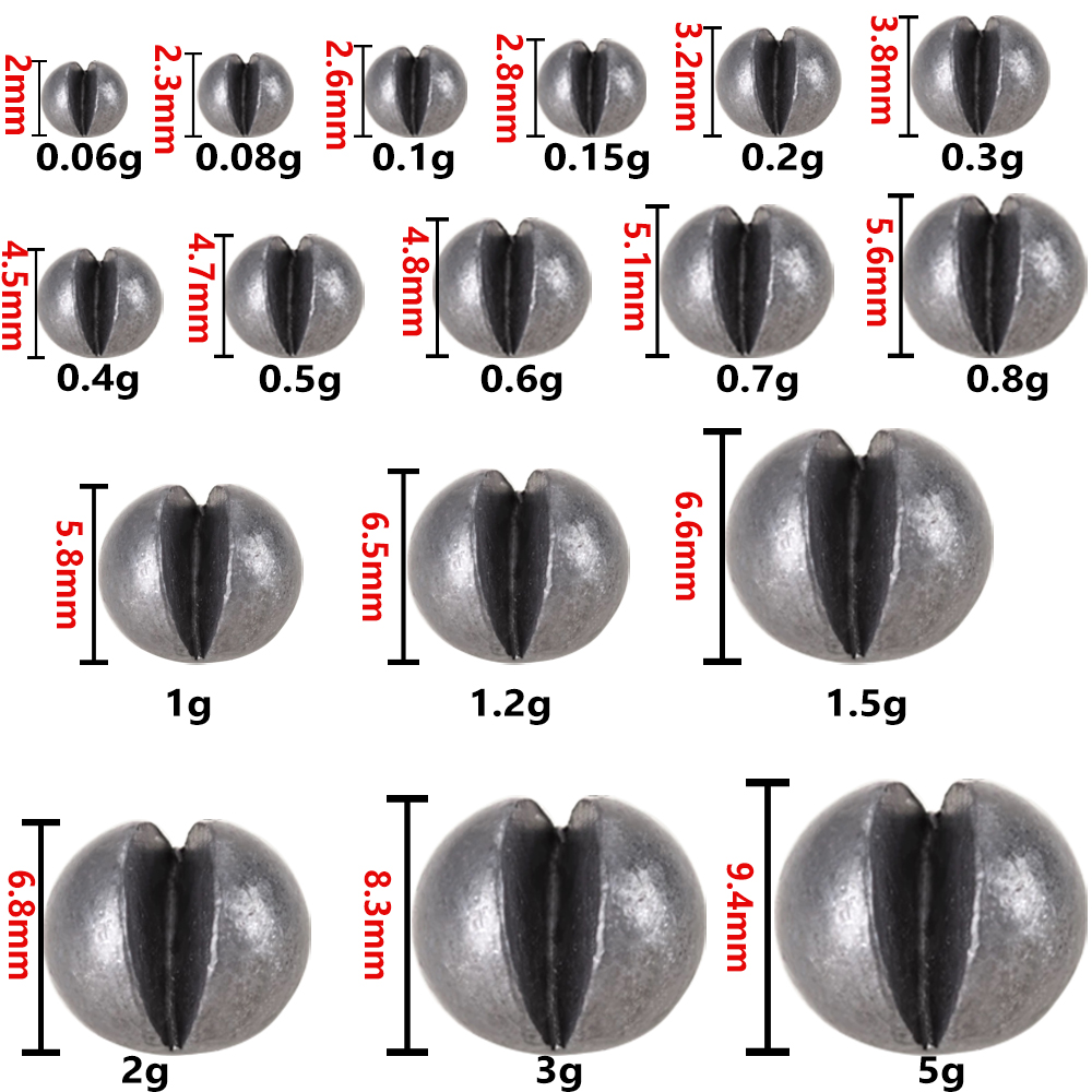100-500Pcs Split Shot Alloy Fi - Fishing Equipment English recensie en prijs