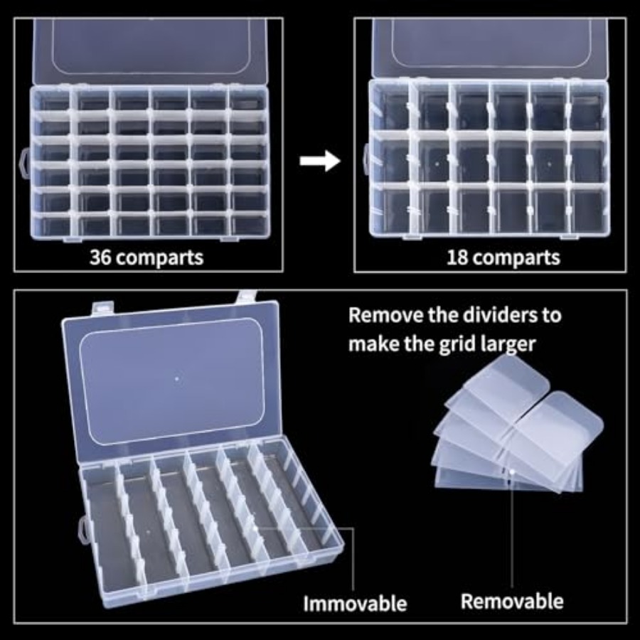 Clear Bead Organizer Tackle Bo - Tackle Box recensie en prijs