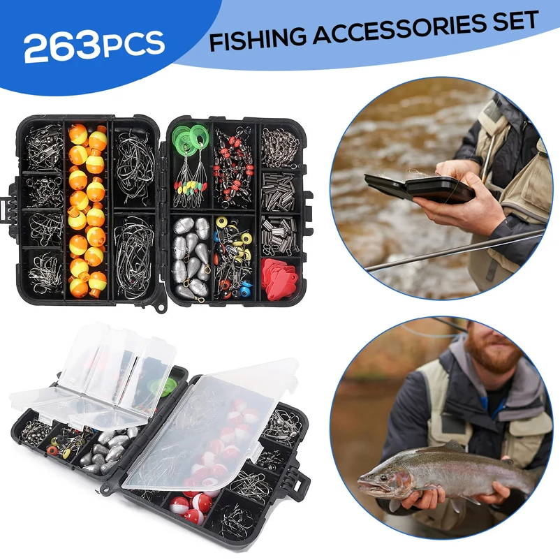 263pcs Outdoor Fishing Accesso - Tackle Box recensie en prijs