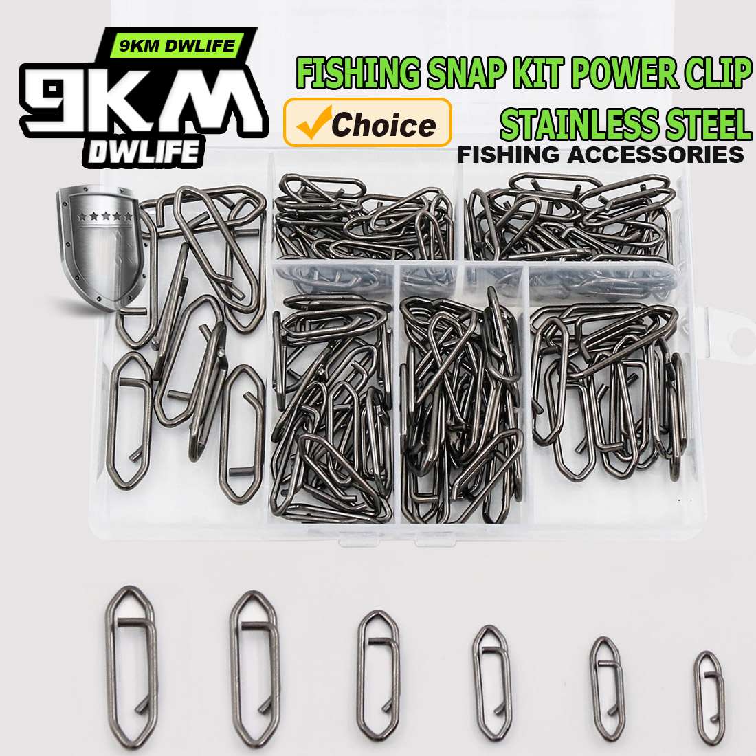 9KM Fishing Snap Kit 110pcs Po - Fishing Equipment Tackle recensie en prijs
