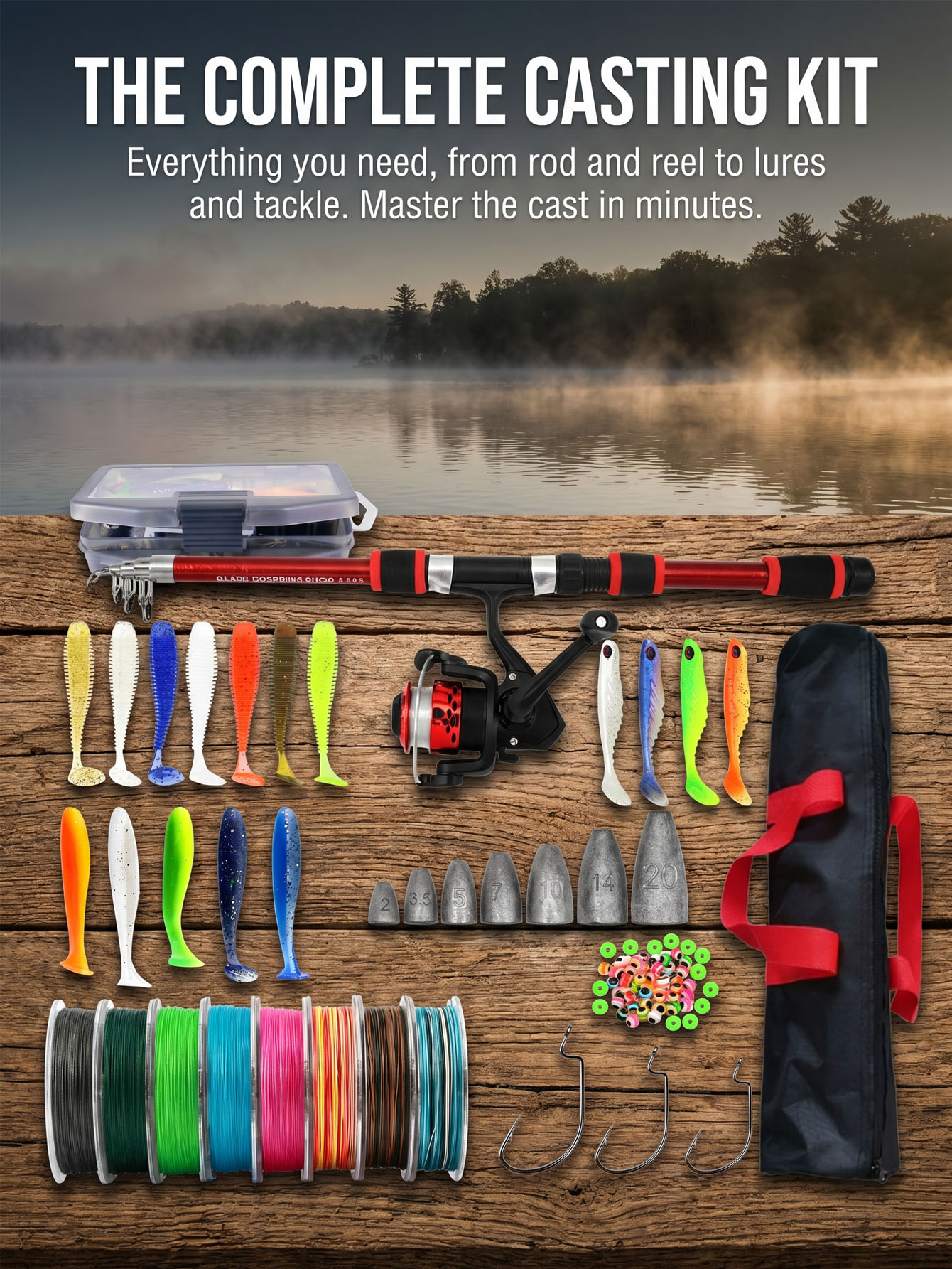 Fishing Rod Reel Combos Collap - Fishing Equipment For Kids recensie en prijs